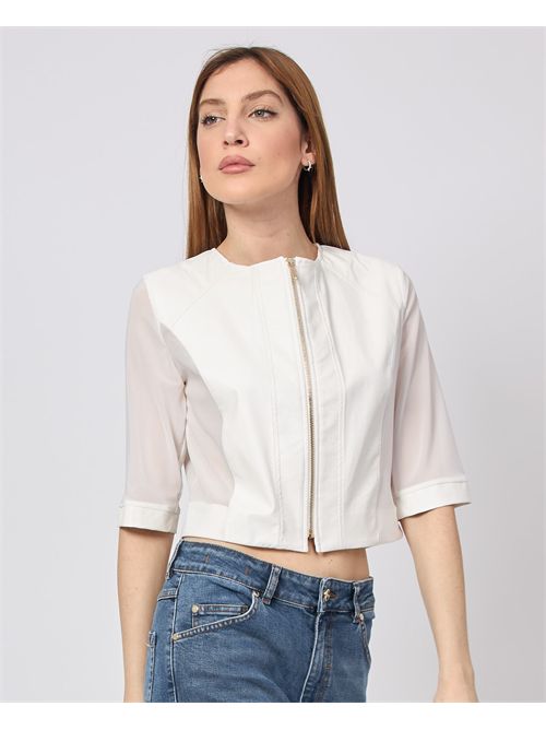 Veste à manches courtes pour femme Mademoiselle du Monde MADEMOISELLE DU MONDE | F579-MDM612BIANCO